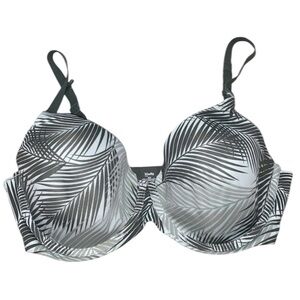 Kindly bra green tropical print size 36D padded push-up